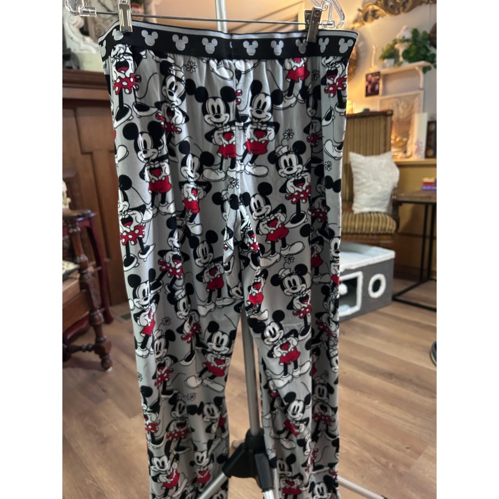 Disney Mickey Mouse Pajama Pants Sleepwear Lounge Pants XL Gray - Picture 5 of 6